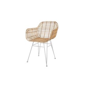 Καρέκλα Τραπεζαρίας με Μπράτσα Marea White Legs (57x60x82) Soulworks 0300088