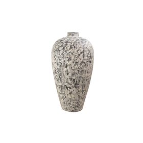 Διακοσμητικό Βάζο zam pit Cream (70x70x130) grc Soulworks 0630008