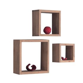 Trio set - 3 Ράφια Ξύλο Ακακία Φυσικό