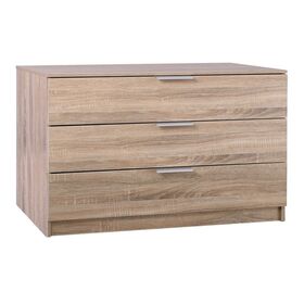 Drawer Συρταριέρα με 3 Συρτάρια, Απόχρωση Sonoma