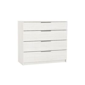 Drawer Συρταριέρα με 4 Συρτάρια, Απόχρωση Άσπρο