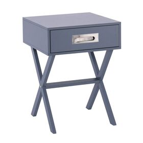 Wick Κομοδίνο Γκρι Λάκα mdf