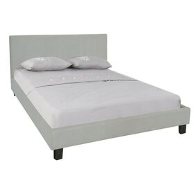 Wilton Κρεβάτι Διπλό για Στρώμα 140x190cm, Ύφασμα Απόχρωση Grey Stone