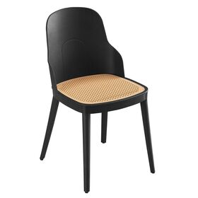 Melina Καρέκλα pp Μαύρο, pp Rattan Μπεζ