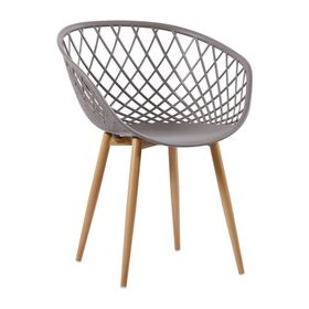 Rex Πολυθρόνα Μέταλλο Βαφή Φυσικό, pp-uv Sand Beige (Εκτός Συσκευασίας)