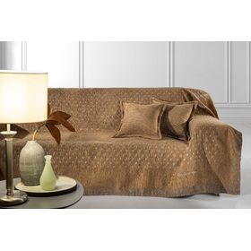 Ριχτάρι 2θέσιου Καναπέ Intima Cocoa 170x250 guy Laroche Camel 50% Cotton -50% Chenille