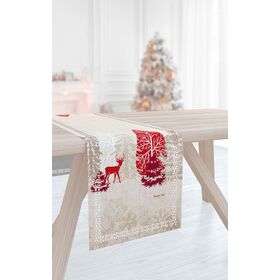 Χριστουγεννιάτικη Τραβέρσα 2025 Laser cut 40x160 Saint Clair  100% Polyester