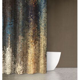 Κουρτίνα Μπάνιου Abstract des 101 με Κρίκους 180x200 Saint Clair  100% Polyester
