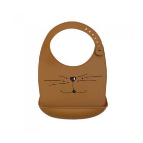Σαλιάρα Σιλικόνης cat Σοκολά της Trois Kilos Sept