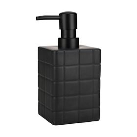 Estia Αντλια Σαπουνιου Tiles Κεραμικη 450ml 7.5x15cm Μαυρη