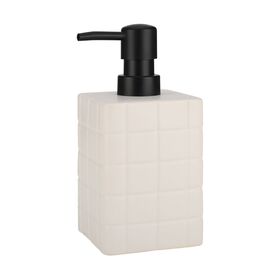Estia Αντλια Σαπουνιου Tiles Κεραμικη 450ml 7.5x15cm Λευκη