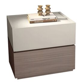 Vanity Κομοδίνο, Αποχρώσεων Sonoma oak & Cream, με Αποσπώμενα Χρωματικά Μέρη