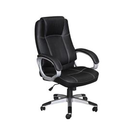 Bf5450 Πολυθρόνα Γραφείου Διευθυντή, pu Μαύρο