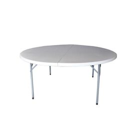 Blow-r Τραπέζι Συνεδρίου - Catering Πτυσσόμενο, Μέταλλο Βαφή Γκρι, Hdpe Άσπρο