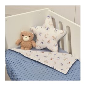 Oliver Baby Des.414 Minky Κουβέρτα Αγκαλιάς Διπλής Όψης ραφ 75x95
