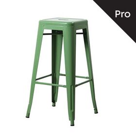 Relix Σκαμπό bar-Pro, Στοιβαζόμενο, Μέταλλο Βαφή Πράσινο