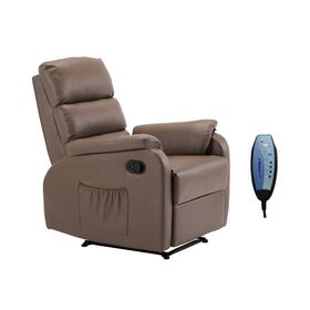 Comfort Massage Πολυθρόνα Relax, Σαλονιού - Καθιστικού, pu Cappuccino