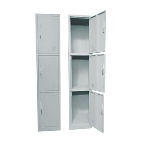 Locker 3 Θέσεων Μέταλλο Βαφή Γκρι