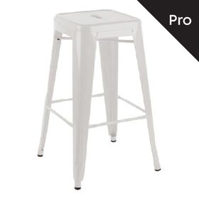 Relix Σκαμπό bar-pro H.67cm, Στοιβαζόμενο, Μέταλλο Βαφή Άσπρο