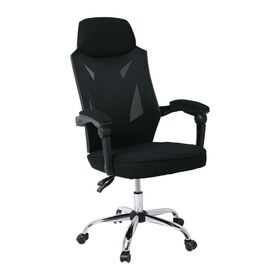 Bf9450 Πολυθρόνα Relax Γραφείου Διευθυντή, Βάση Χρώμιο, pp Μαύρο, Mesh Μαύρο