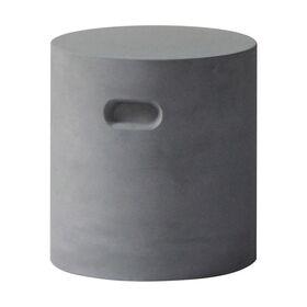 Concrete Cylinder Σκαμπό Κήπου - Βεράντας, Cement Grey