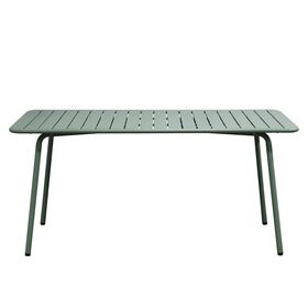 Brio Slat Τραπέζι-pro Κήπου - Βεράντας, Μέταλλο Βαφή Sandy Green 5635c