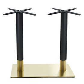 Riva Βάση Τραπεζιού Μακρόστενη Gold Inox #201 - Black / 21,20 kg