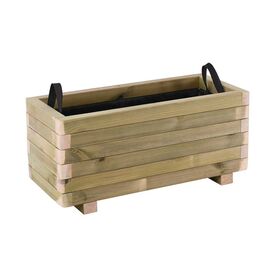 Flower pot Wood Ζαρντινιέρα, Εμποτισμού Pine, Απόχρωση Φυσικό, 70x30x32cm