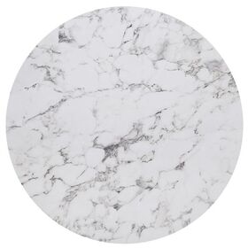 Hpl (High Pressure Laminated) Επιφάνεια Τραπεζιού Απόχρωση White Marble, Εξωτερικού Χώρου