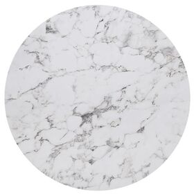 Hpl (High Pressure Laminated) Επιφάνεια Τραπεζιού Απόχρωση White Marble, Εξωτερικού Χώρου