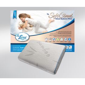 Παιδικό Μαξιλάρι Ύπνου Ανατομικό 65x40+7cm laluna the softcloud deluxe anatomic pillow soft/ junior