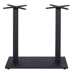 Prato-w Βάση Τραπεζιού bar 70x40cm H.93cm Μέταλλο Βαφή Μαύρο με Ρεγουλατόρο/ 17,50kg