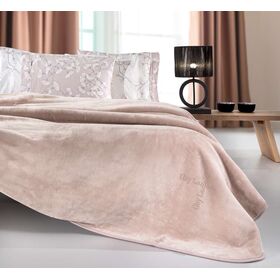 Βελουτέ Κουβέρτα Logo Pudra 160x220 guy Laroche  100% Polyester
