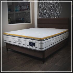Ανώστρωμα  Υπέρδιπλο 150x200x4εκ. como  με Αποσπώμενο Κάλυμμα εμποτισμένο με Χαμομήλι