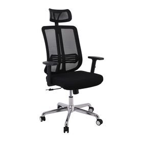 Bf9500 Πολυθρόνα Γραφείου Διευθυντή Mesh Μαύρο, Μπράτσα up-Down