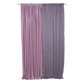 Κουρτίνα με Τρέσα 140x270 Duplo 354 Lilac