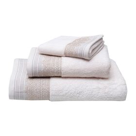 Σετ 3 Πετσέτες 30x50, 50x100, 70x140 Karla 3 Ivory