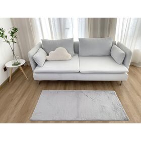 Χαλί 200x290 Γουνάκι Felicity Silver Grey