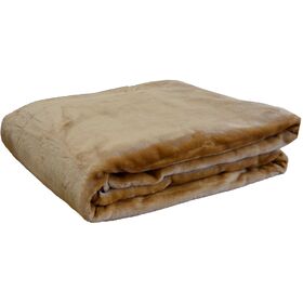 Κουβέρτα Βελουτέ Ημίδιπλη 160x220 7 Beige