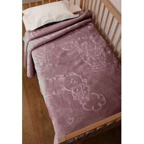 Υπνόσακος 80x110 Βελουτέ Bear 2 Blush Pink
