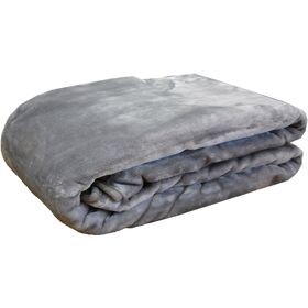 Κουβέρτα Βελουτέ Ημίδιπλη 160x220 3 Grey