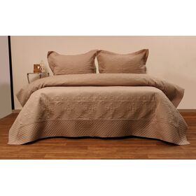Σετ Κουβερτώριο Ημίδιπλο 160x240 Olivia Choco