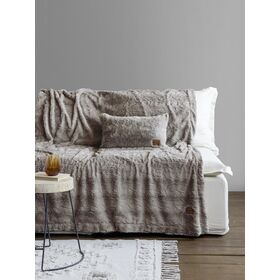 Κουβέρτα Καναπέ 130x170 - Velure Cigar Beige Nima Home 130x170