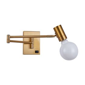 Se21-gm-52 Adept Gold Matt Wall Lamp b3