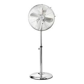 Estia Ανεμιστηρας Σταντ Επιδαπεδιος Retroflow 40cm 50w Μεταλλικος Ασημι