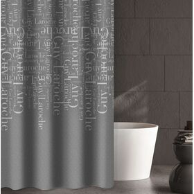 Κουρτίνα Μπάνιου Paris Anthracite 240x185 guy Laroche  100% Polyester, Water Repellant