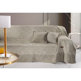 Ριχτάρι Goya Taupe 180x150 (Πολυθρόνα) guy Laroche  37% Cotton-21%polyester-42% Acrylic