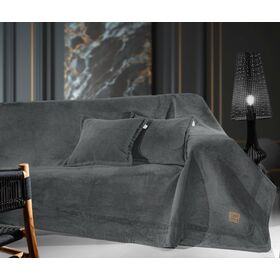 Ριχτάρι Καναπέ Rubicon Anthracite (Διθέσιος) 170x250 guy Laroche  100% Fine Microfiber