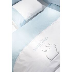 Σετ Σεντόνια 2τμχ. Lapin Blue 110x170-30x40 Saint Clair Blue 100% Βαμβάκι