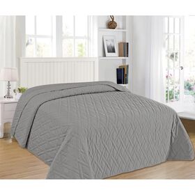 ΚΟΥΒΕΡΛΙ ELEGANCE ΥΠΕΡΔΙΠΛΟ 220X240 ADAM HOME ΑΡΜΟΝΙΑ GREY